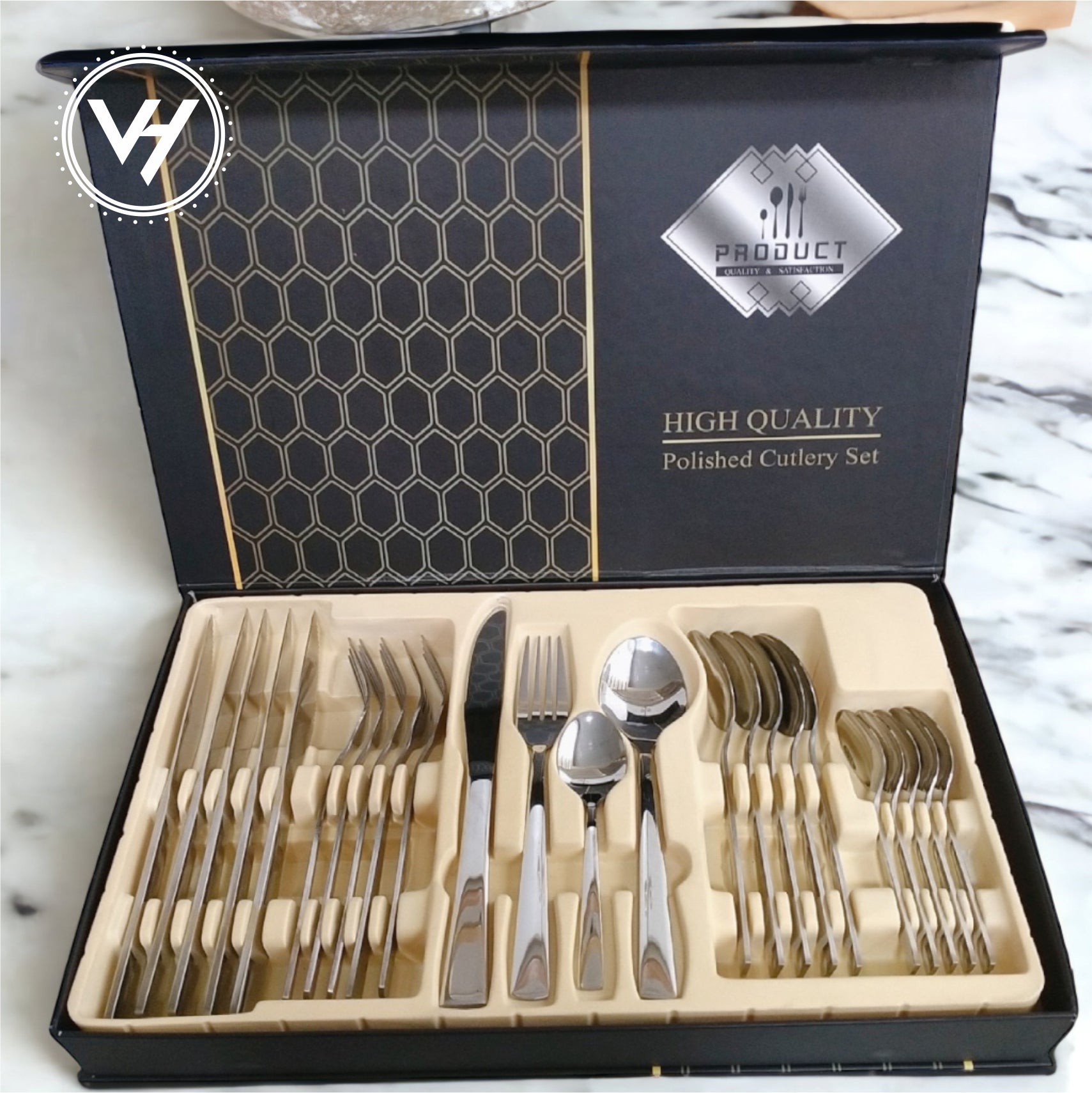 Buy Steel Cutlery Set Gift Pack In Victoria VICTORIAN HOMEWARE   24pcsstainlesssteelcutleryset 3 